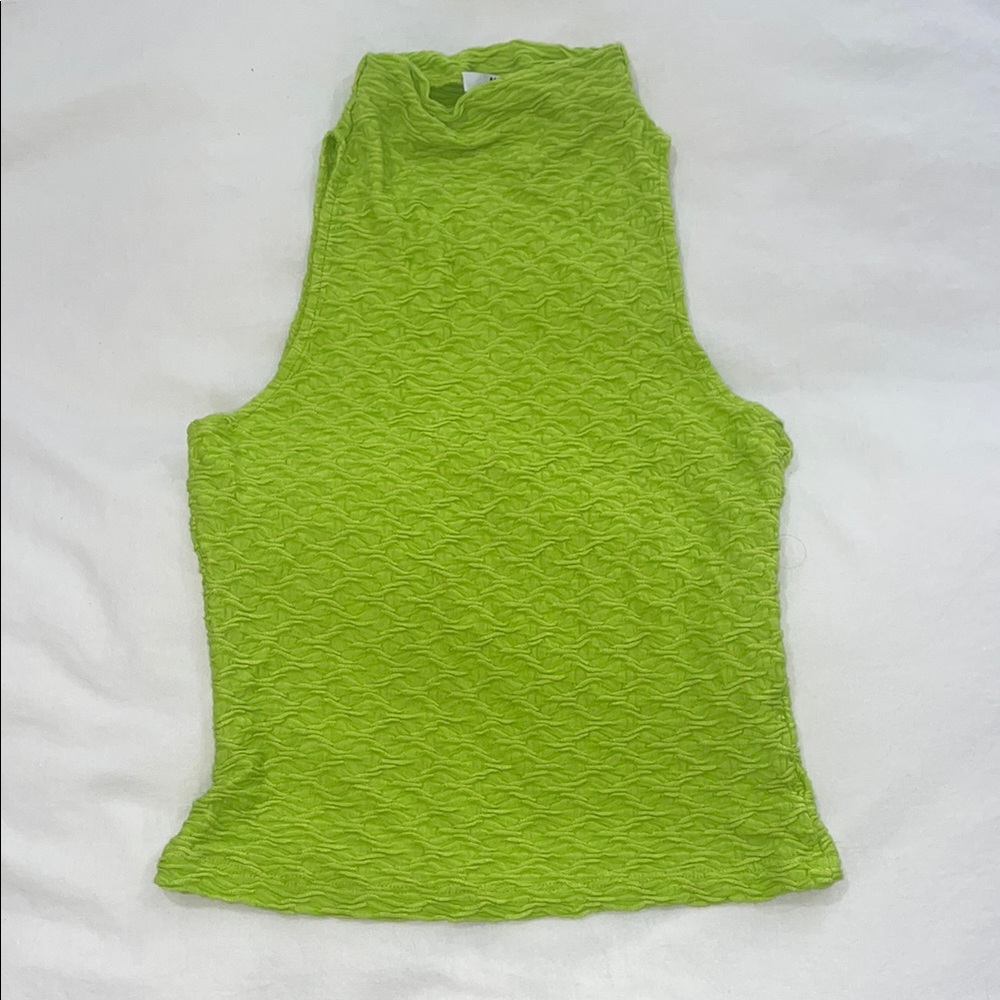 Mock Neck Textured Tank